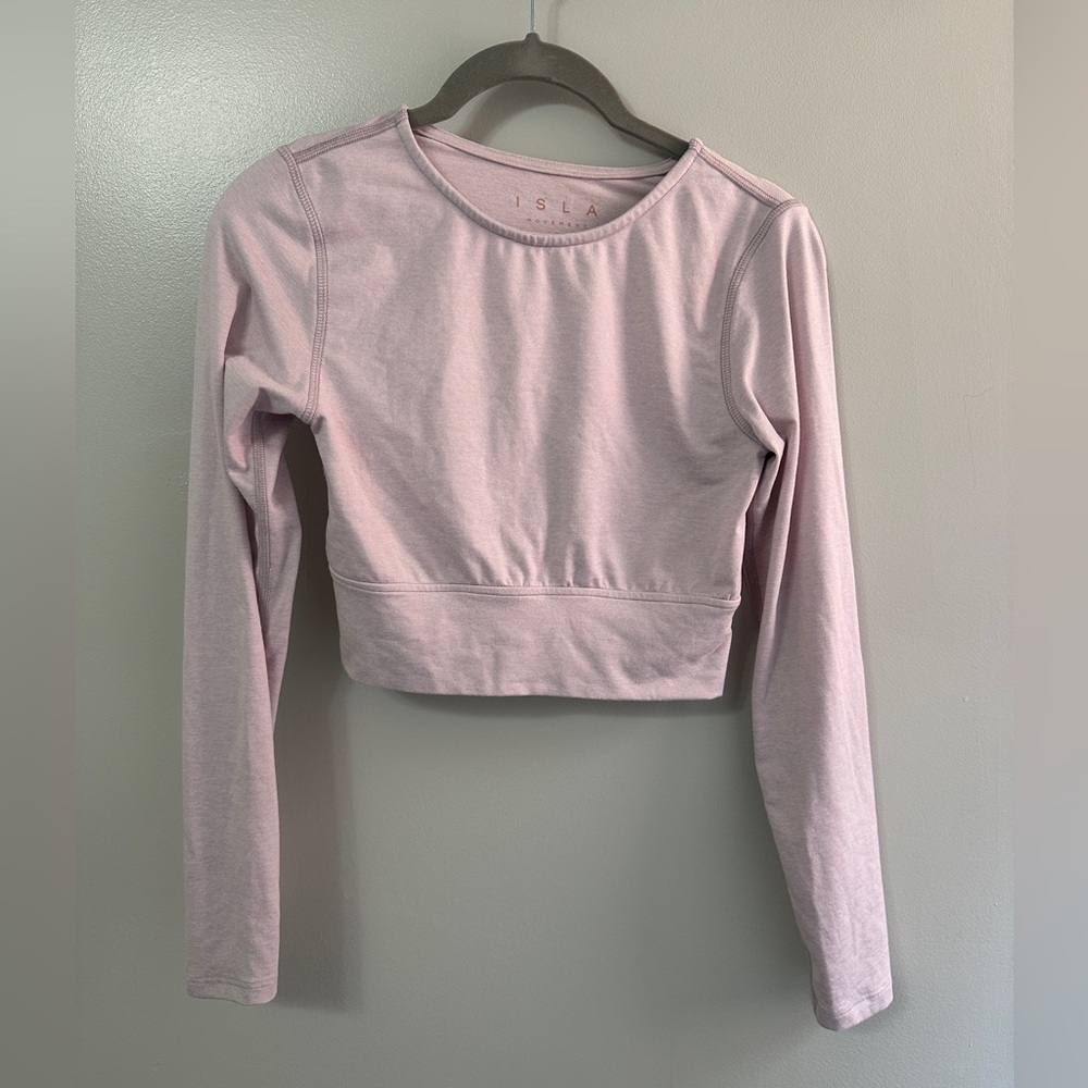 ISLA MOVEMENT Light pink Long Sleeve Top